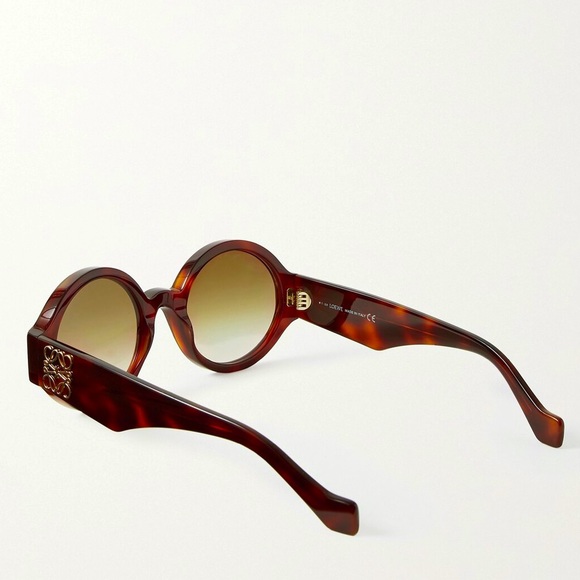 NIB LOEWE Story Round Frame Tortoiseshell Acetate Sunglasses - Picture 5 of 12